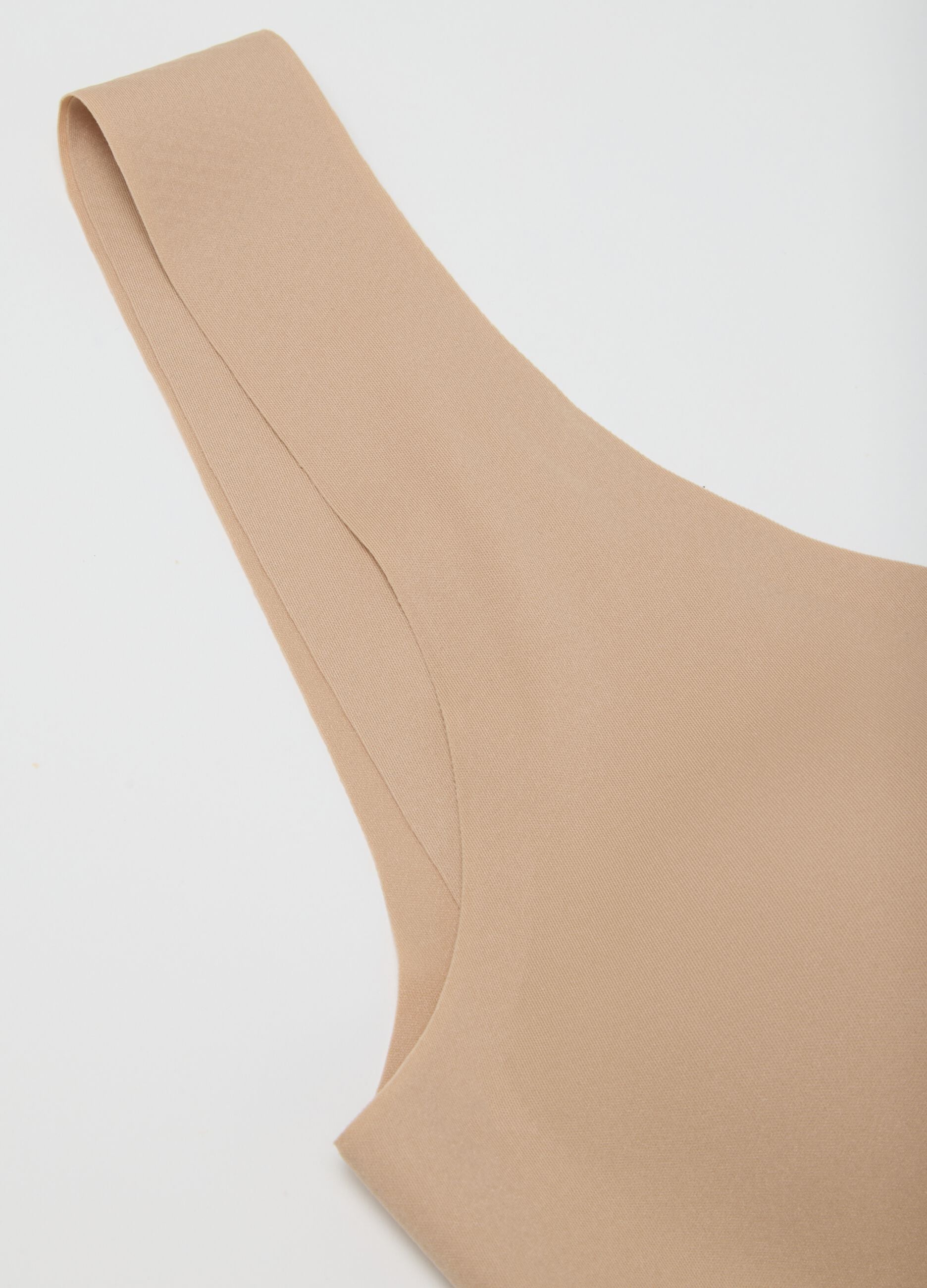 Seamless bralette in microfibre