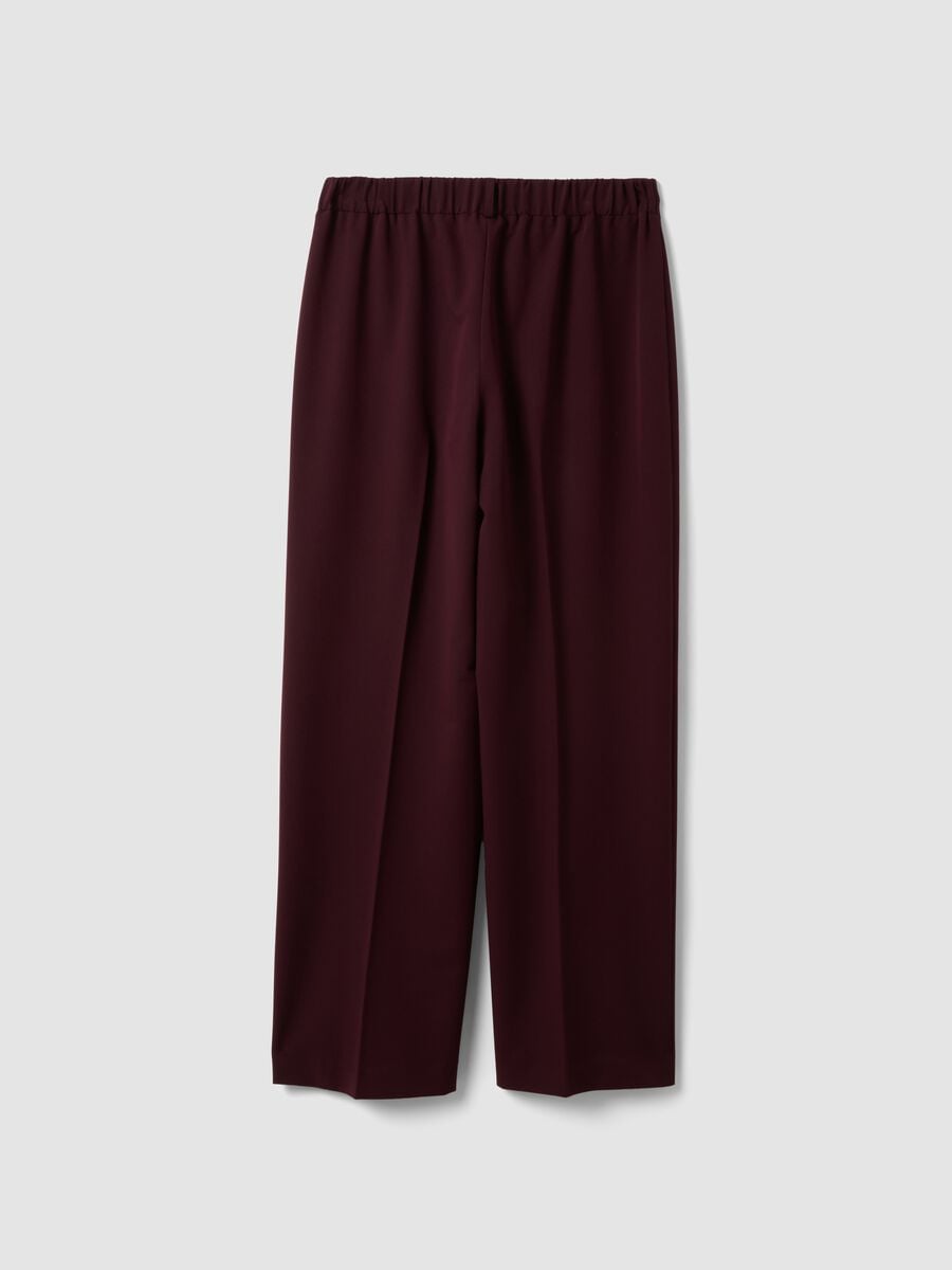 Purple stretch viscose straight-leg trousers_6
