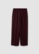 Purple stretch viscose straight-leg trousers_6