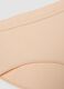 Beige stretch organic cotton briefs for girls_2