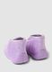Purple Stitch print baby girl slippers_2