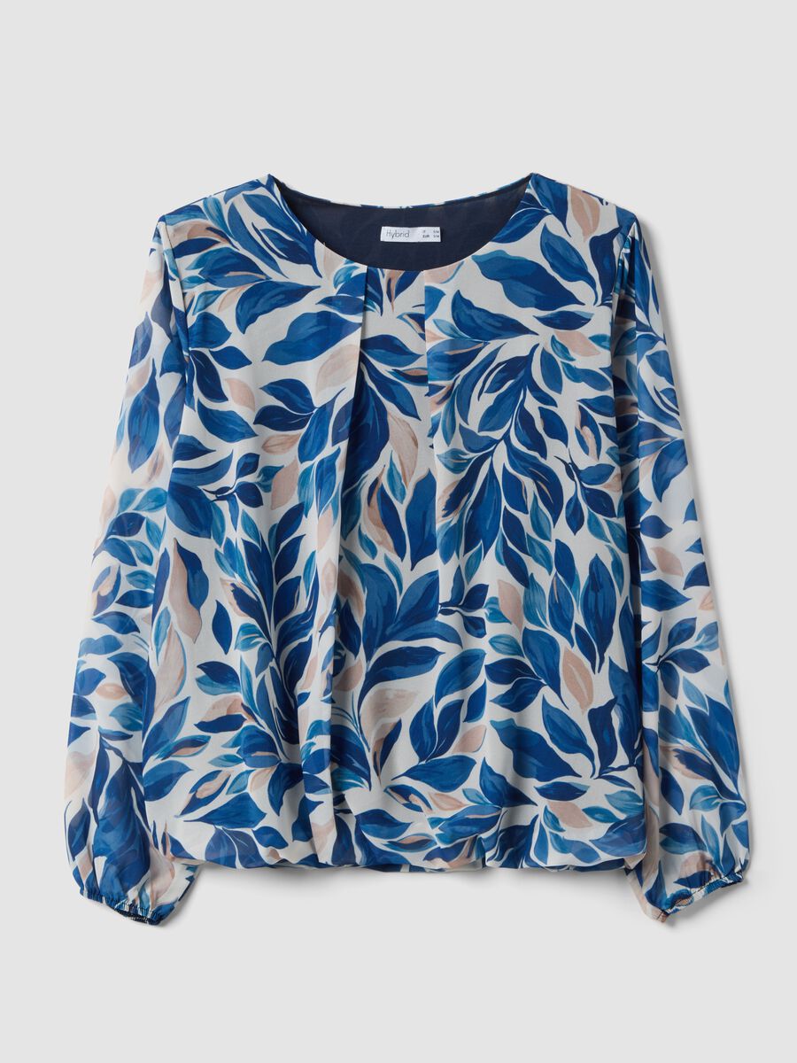 Multicolour Long Sleeve Regular Fit Top with Floral Pattern_4
