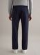 Straight blue twill chinos in pure cotton regular fit_2