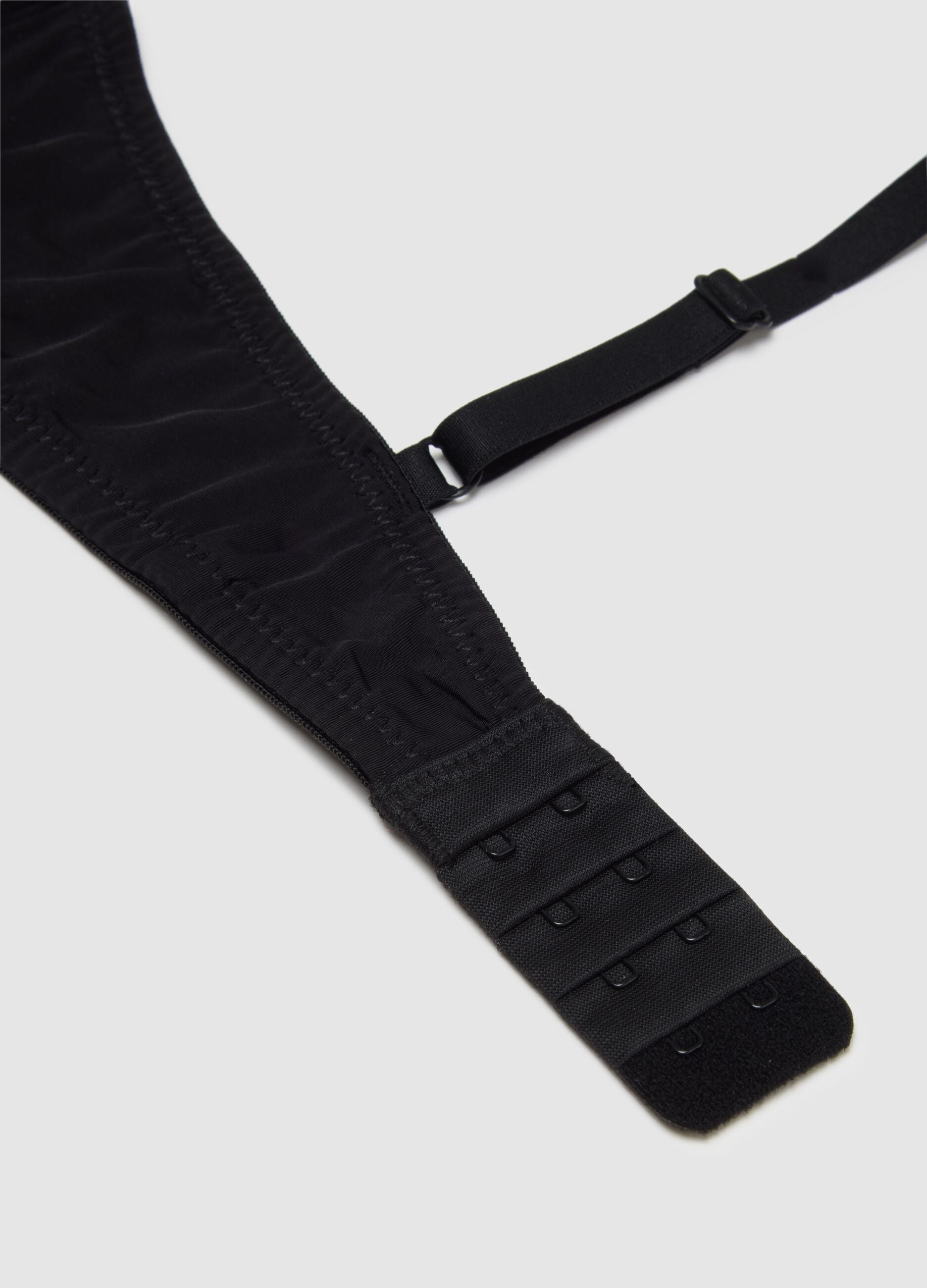 Women's bra in black stretch blend