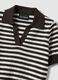 Multicoloured striped regular fit cotton blend sweater_5