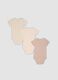3-pack of pink and beige organic cotton short-sleeve bodysuits for babies and toddlers_1