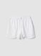 White pure cotton shorts with elasticated waistband_4