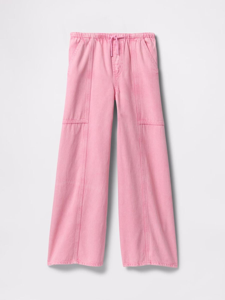 Pantaloni a gamba larga con coulisse_3