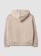 White cotton-blend hoodie sweatshirt, regular fit_1