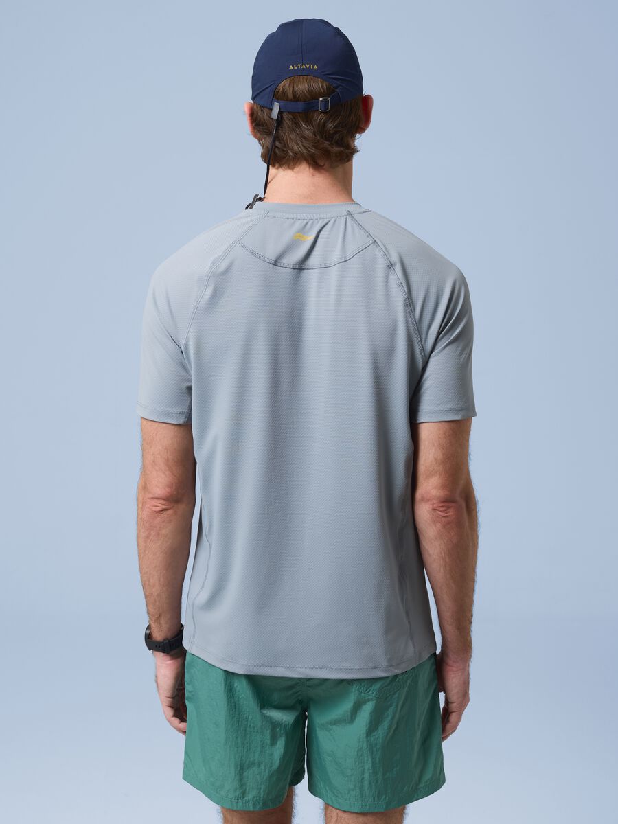T-shirt grigia in tessuto elasticizzato ALTAVIA SAILING_4