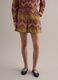 Multicolour pure cotton shorts with openwork embroidery, regular fit_1