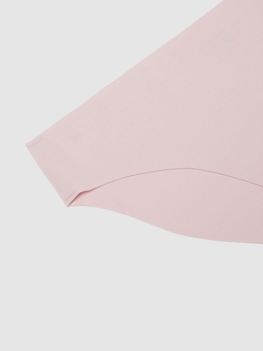 Pink Regular Fit Stretch Cotton Briefs_5