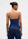 Stretch Denim Waistcoat with Buttons_1