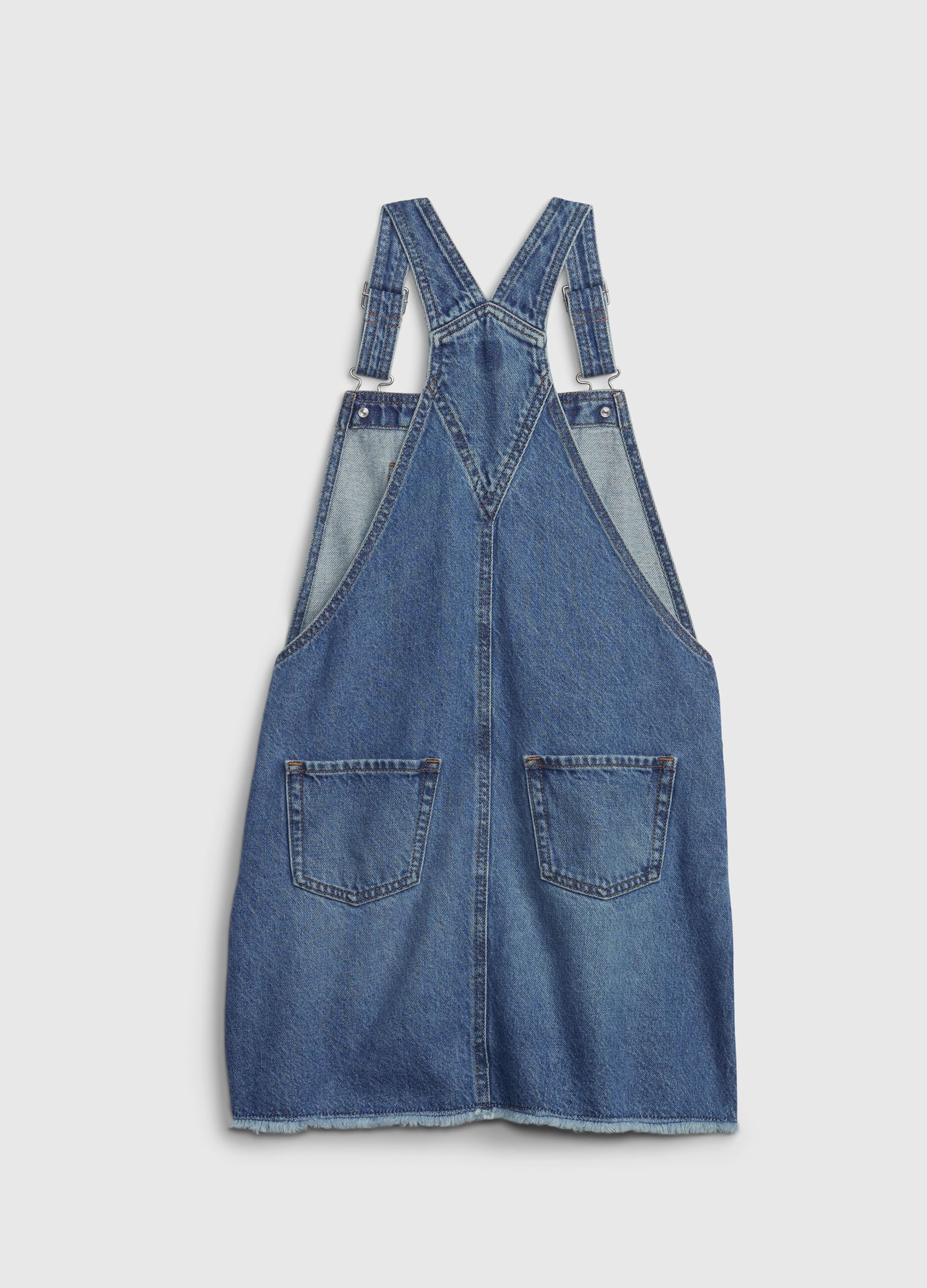Skirt denim pinafore