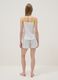 Multicolour pure cotton short pyjamas, regular fit, with gathered trims_2