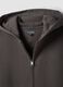 Grey organic cotton zip-up hoodie for boys, relaxed fit_2