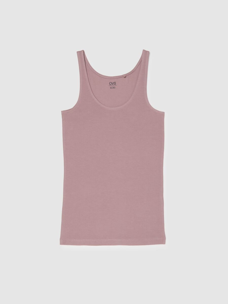 Pink Stretch Cotton Vest Regular Fit_4