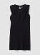 Black fitted dress with ruched detailing_4