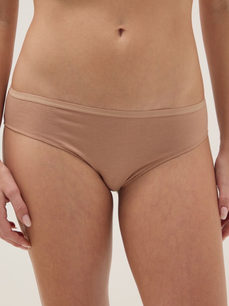 Multipack of multicolour regular fit stretch cotton briefs_1
