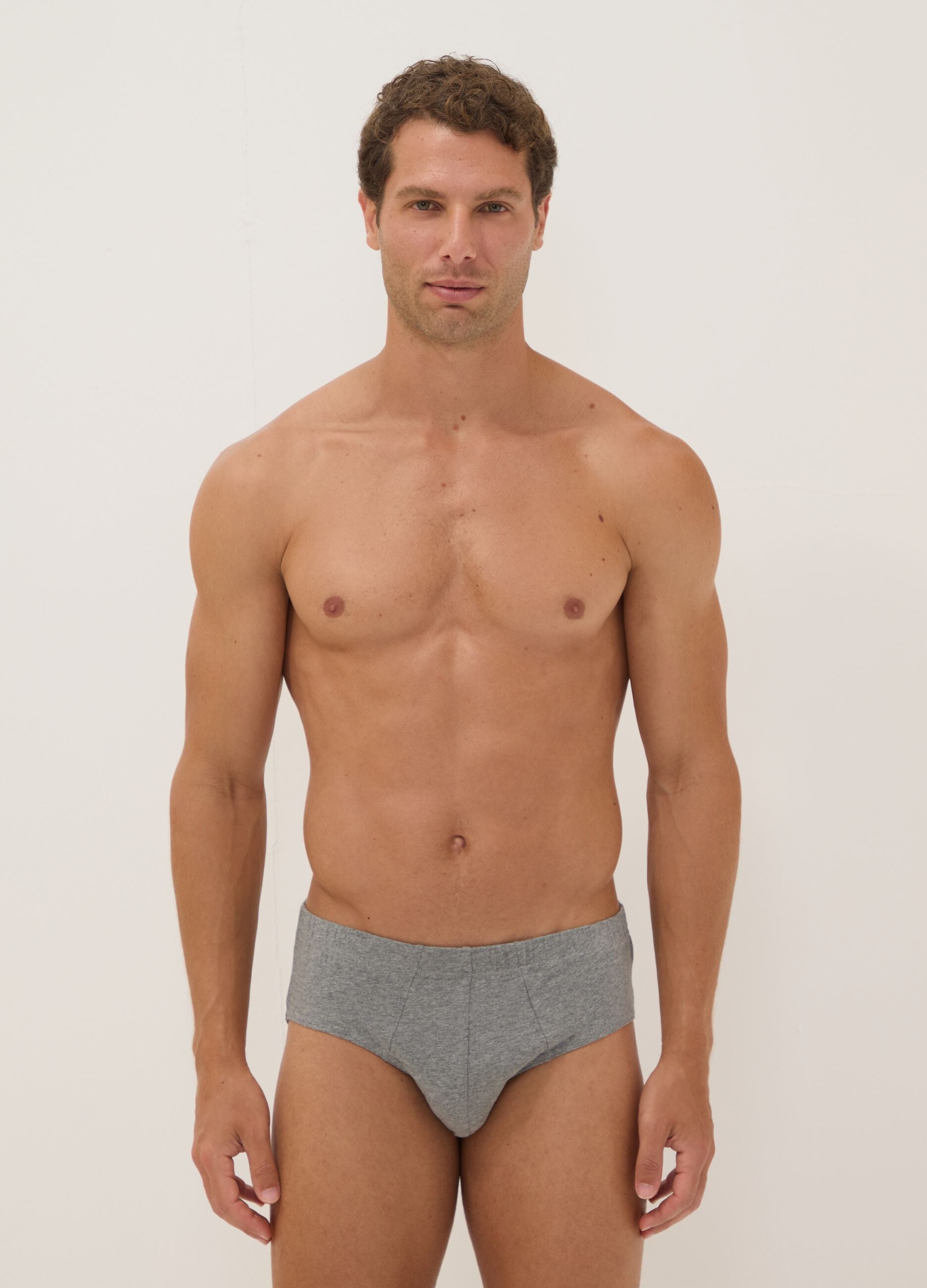 Grey organic cotton briefs