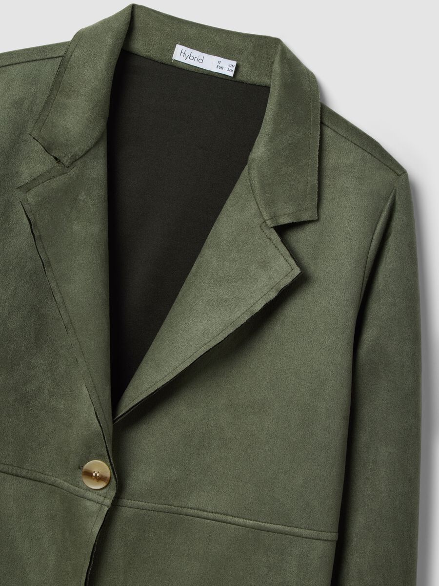 Regular fit light green jacket with large pockets_5