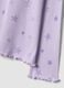 Purple girls&rsquo; pyjamas in pure organic ribbed cotton with star print_3
