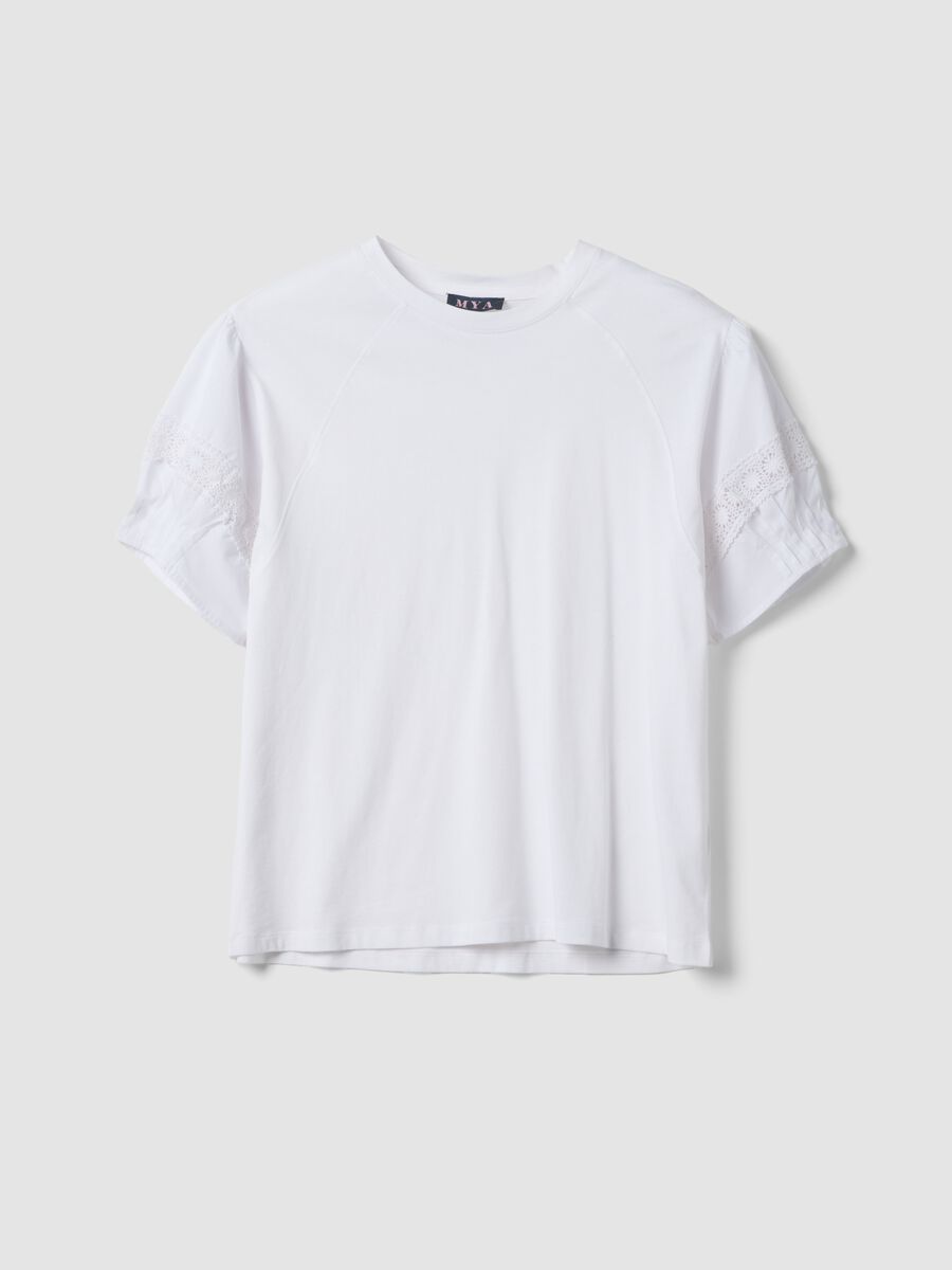 White pure cotton regular-fit T-shirt_4