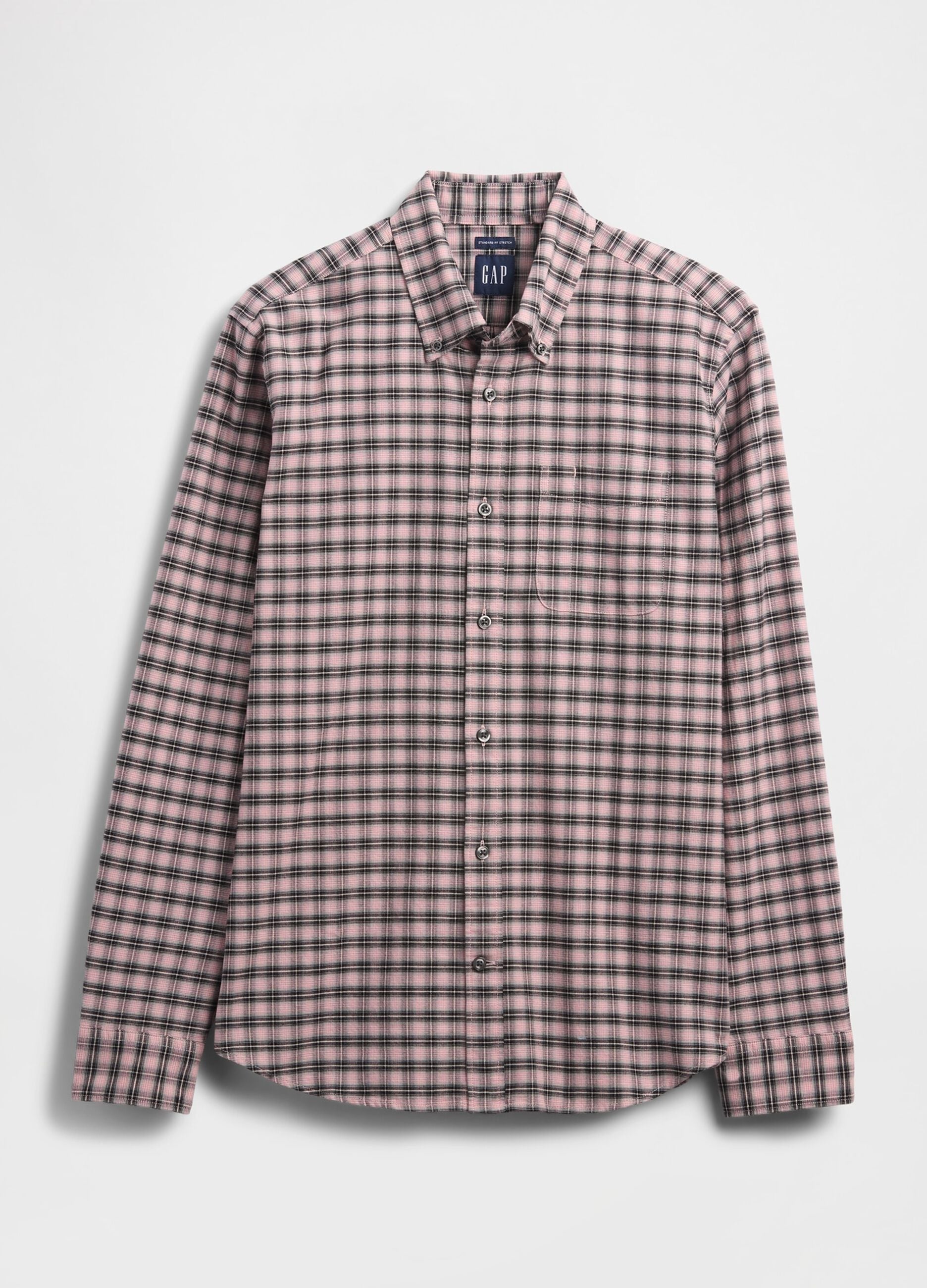 Stretch Pink Checked Shirt