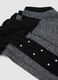 Pack of five multicolour organic cotton ankle sports socks_2