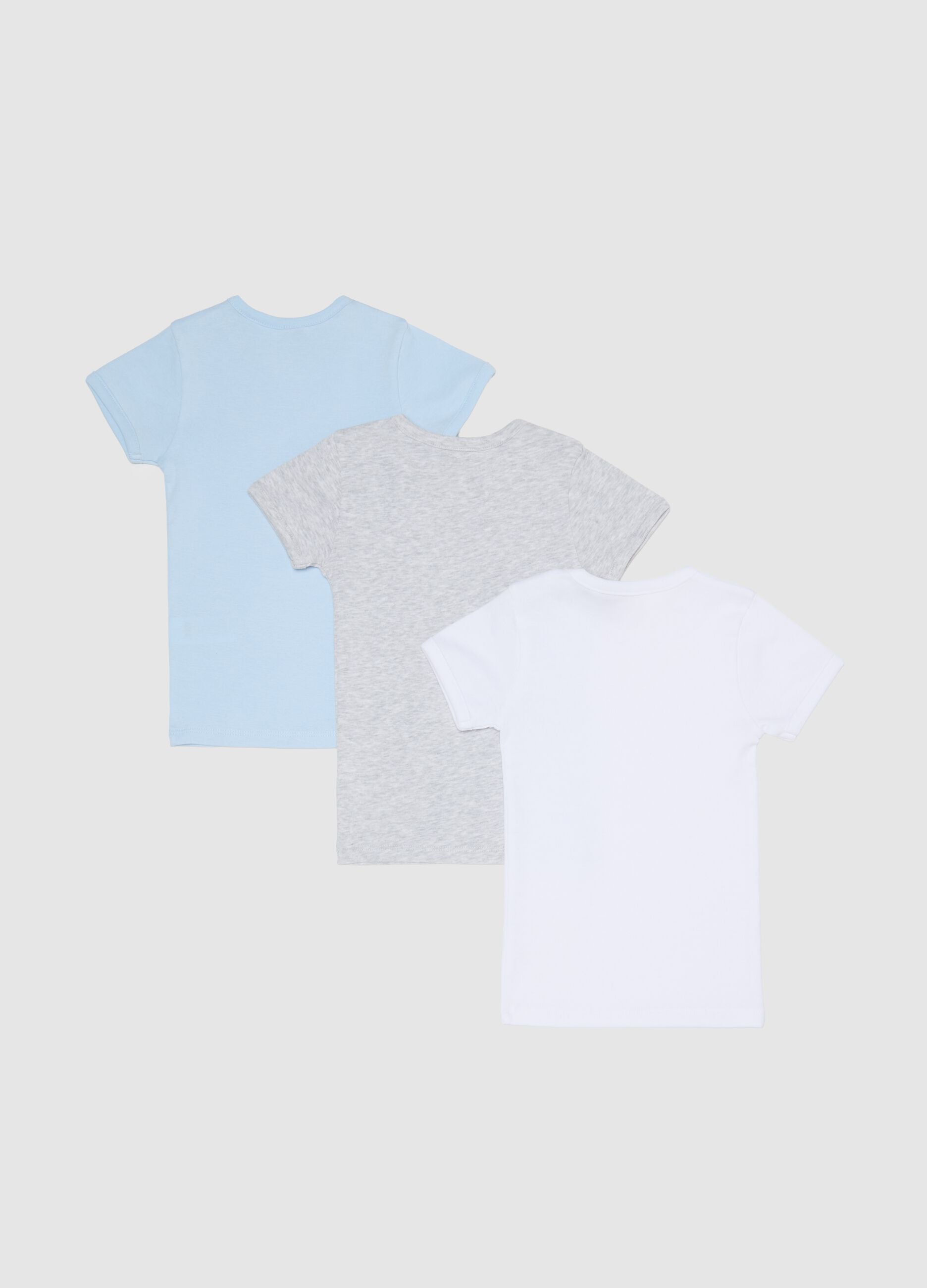 Multicolour Baby T-Shirt Tripack in Pure Cotton