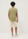Green pure cotton set with T-shirt and shorts_1