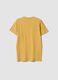 Yellow pure cotton short-sleeve T-shirt_4