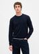 Blue Cotton Blend Jumper_0