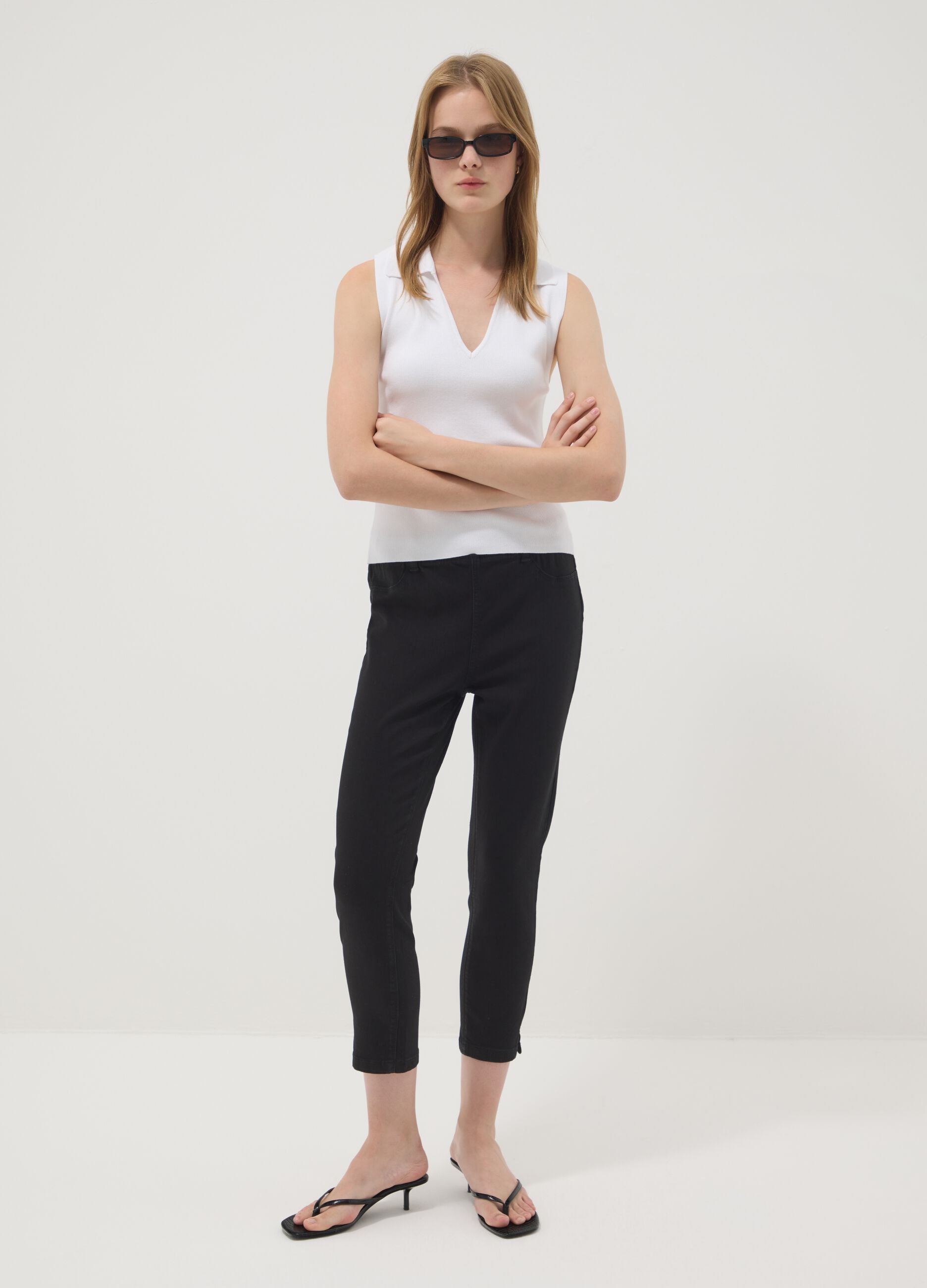 Black Skinny Fit Stretch Denim Blend Jeans