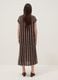 Brown striped viscose-blend midi dress_3
