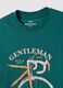 Green short-sleeve pure cotton T-shirt, regular fit_5