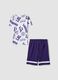 Oversized multicoloured pure cotton set for boys - Lakers_4