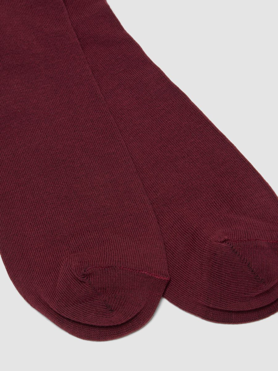 2-pack of long blue and red stretch cotton socks_2