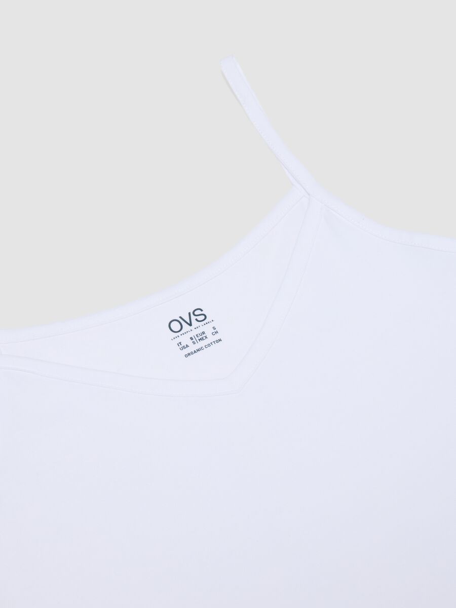 White stretch cotton vest top, regular fit_1