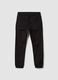 Black stretch-cotton denim joggers with elasticated waistband for boys_2