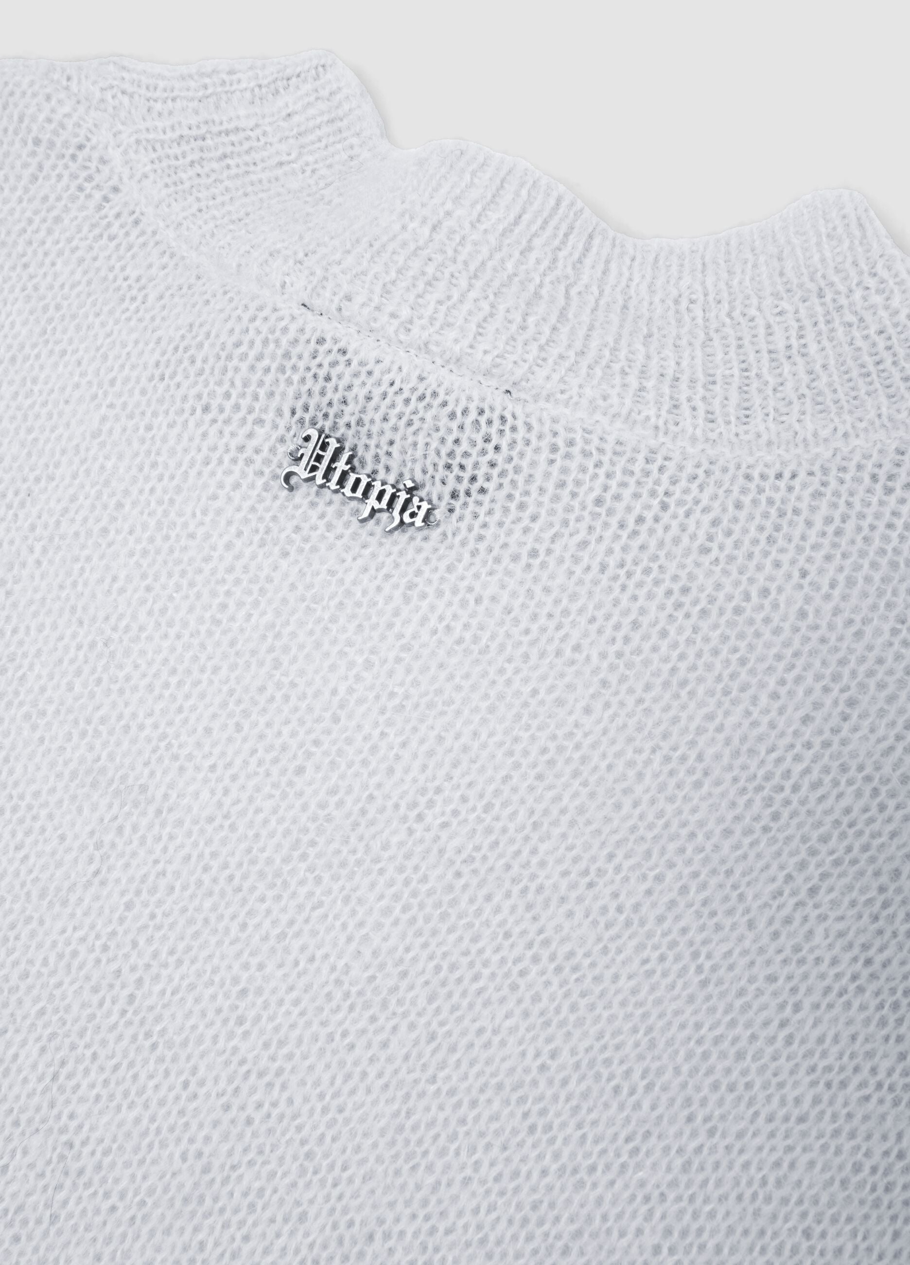 Mohair Crew Neck in Light Beige