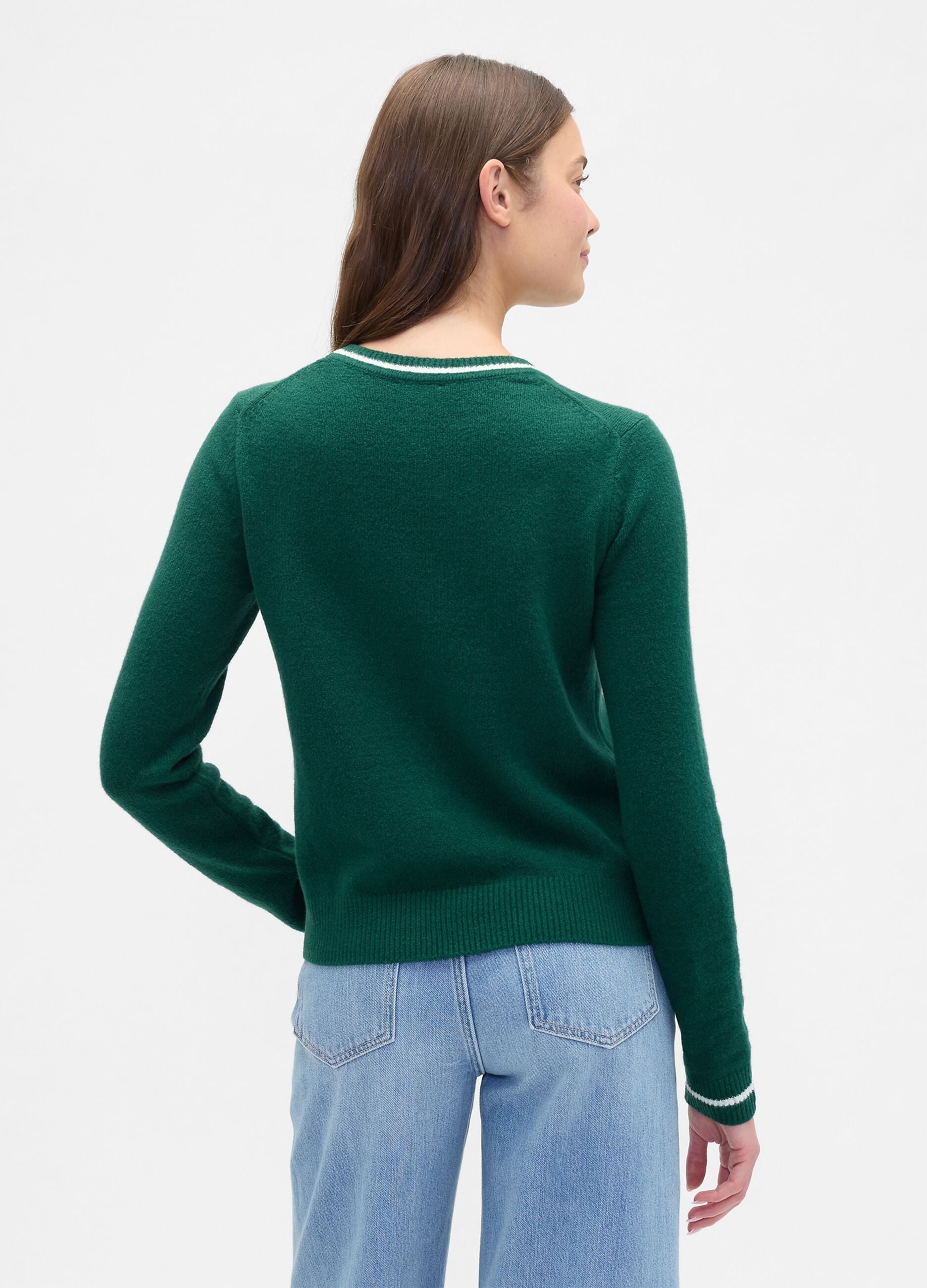 Green Crew Neck Sweater