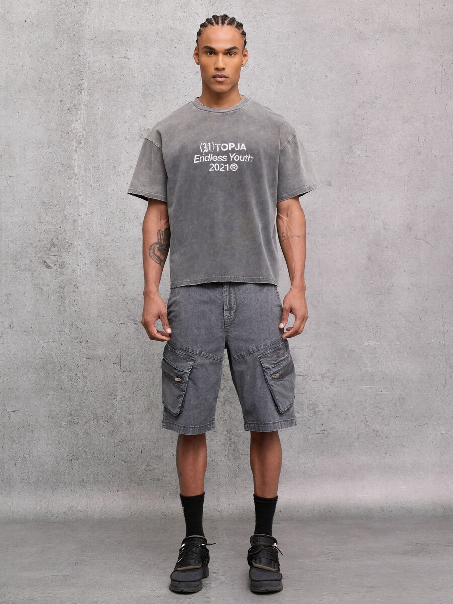 Sunfaded Oversized T-shirt Vintage Grey_3