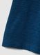 Oversized fit children's blue pure cotton crew neck t-shirt_2