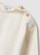 White organic cotton knit and trouser set for newborns_2