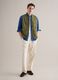 Regular fit green gilet with zip and front pockets_1