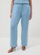 Pure Lyocell Blue Joggers Regular Fit_1