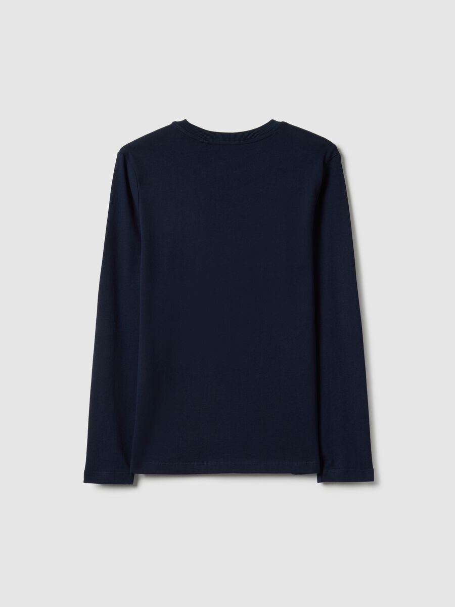 T-shirt in puro cotone blu regular fit per ragazzo_4