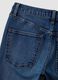 Blue stretch cotton flare jeans_5