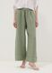 Green pure linen regular-fit trousers_1